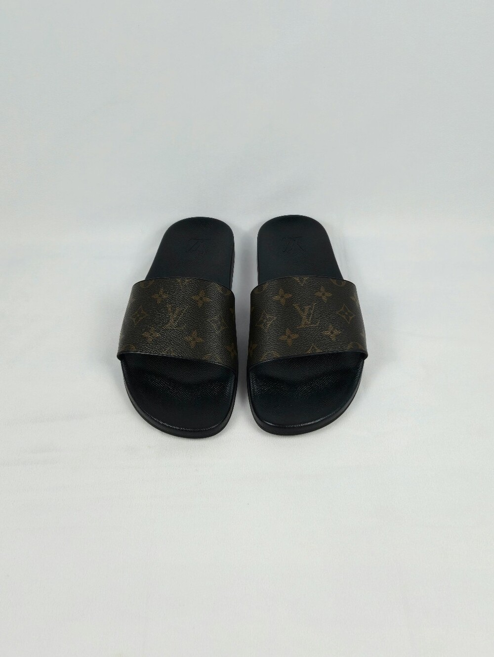 Louis Vuitton Mens Ebene Monogram Waterfront Sandals US 10 | LV 9